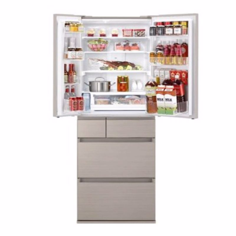 ECONAVI 6-door Refrigerator (Albero Champagne) - NR-F607HX/NA